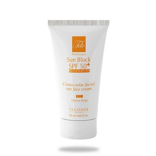 ضد آفتاب بژ طبیعی تگودر (پوست خشک ، نرمال و حساس) (SPF50) (50 میلی لیتر)