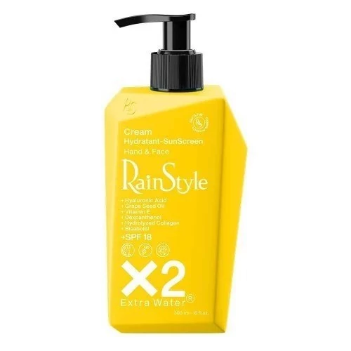 کرم ضدآفتاب و آبرسان رین استایل (انواع پوست) (SPF18) (300 میلی لیتر)