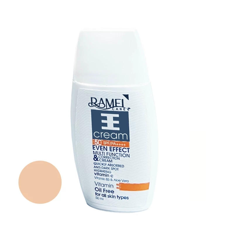 کرم ضد آفتاب رنگ طبیعی 02 رامل (انواع پوست) (50 میلی لیتر) (SPF50)